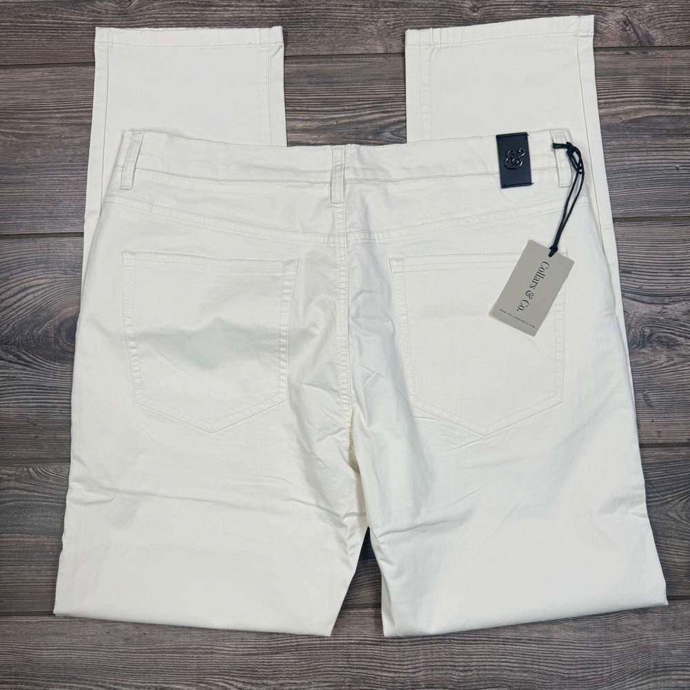 Collars & Co Mens Size 36x32 CEO 5-Pocket Pants Stone Tan Casual NWT - Picture 8 of 9